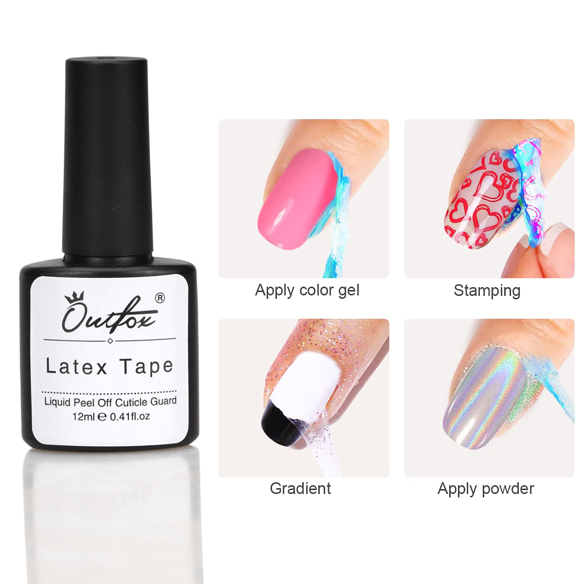 12ML Nail Peel Off Liquid Anti - огляд і ціна Peel Off Base Coat