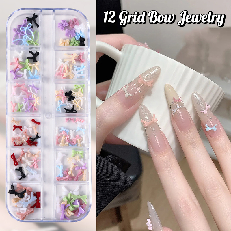 12 Grid Multiple Colors Bowkno - огляд і ціна Nail Art Design