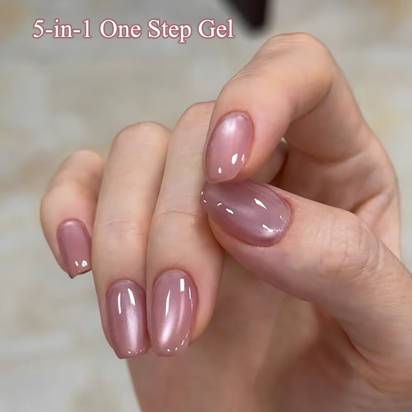 SHAKA 1pcs Summer Flash Hibisc - огляд і ціна Nail Art Cat Eye Pink