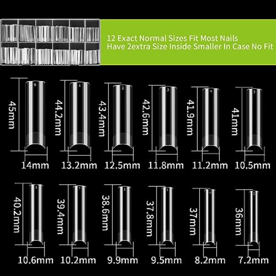 240 Pcs Square Extra Long No C - огляд і ціна Nail Art Xxl